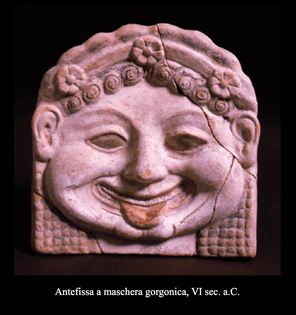 Antefissa a maschera gorgonica, VI sec. a.C.