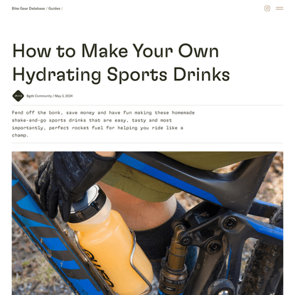 How to Make Your Own Hydrating Sports Drinks