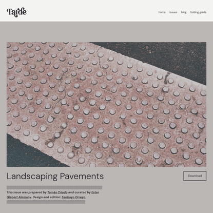 Landscaping Pavements – Tarde