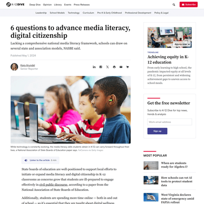 6 questions to advance media literacy, digital citizenship