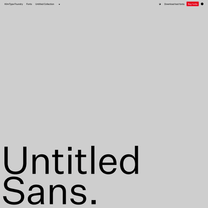 Klim Type Foundry · Untitled Sans fonts