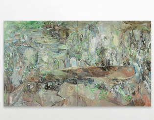 Francesca Mollett Gathersno, 2024 Oil on linen, diptych 210 x 360 cm | 82 5/8 x 141 3/4 in