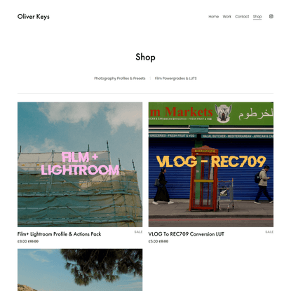 Shop — Oliver Keys
