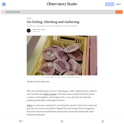 On Girling, Glitching and Gathering