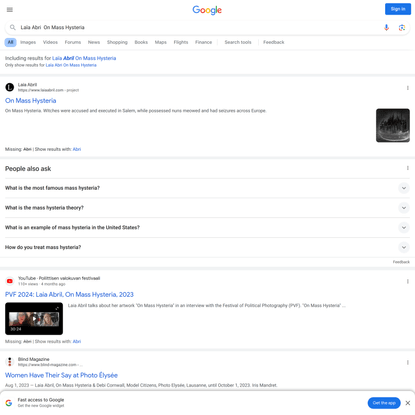 Laïa Abri On Mass Hysteria - Google Search