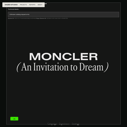 Moncler: An Invitation to Dream | Dazed Studio