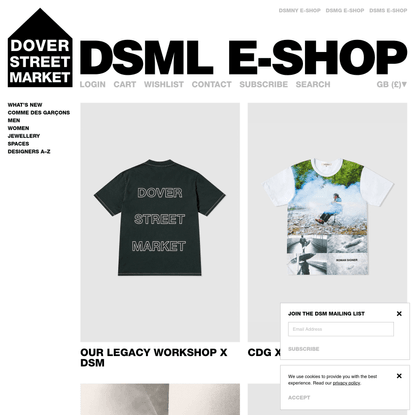 Dover Street Market E-SHOP | DSML E-SHOP