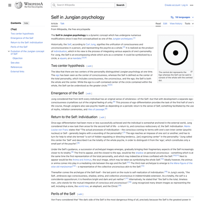 Self in Jungian psychology - Wikipedia
