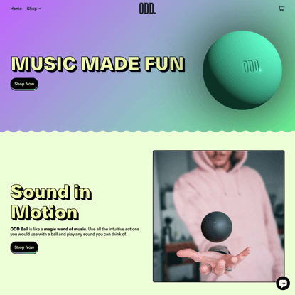 ODD. | A playful musical instrument in the form of a bouncy ball