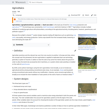 Agrivoltaics - Wikipedia