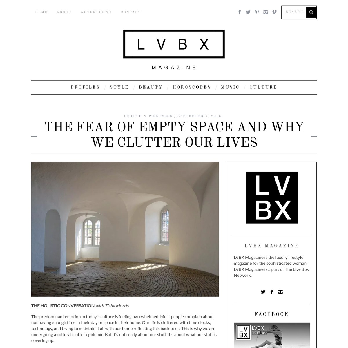 The Fear of Empty Space and Why We Clutter Our Lives LVBX Magazine