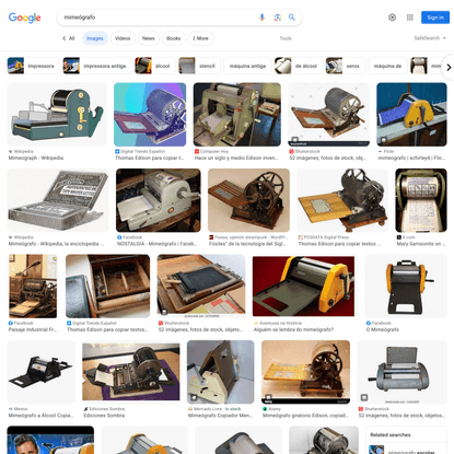 mimeógrafo - Google Search