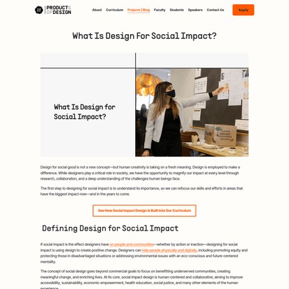 Learn About Design for Social Impact