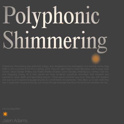 Polyphonic Shimmering