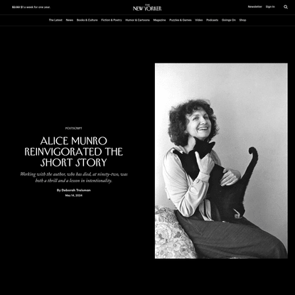 Obituary: Alice Munro Reinvigorated the Short Story | The New Yorker
