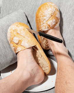 Experimentation of crunchiness, test image for a client. #photography #bread #stilllife #food #feet note: the bread have bee...