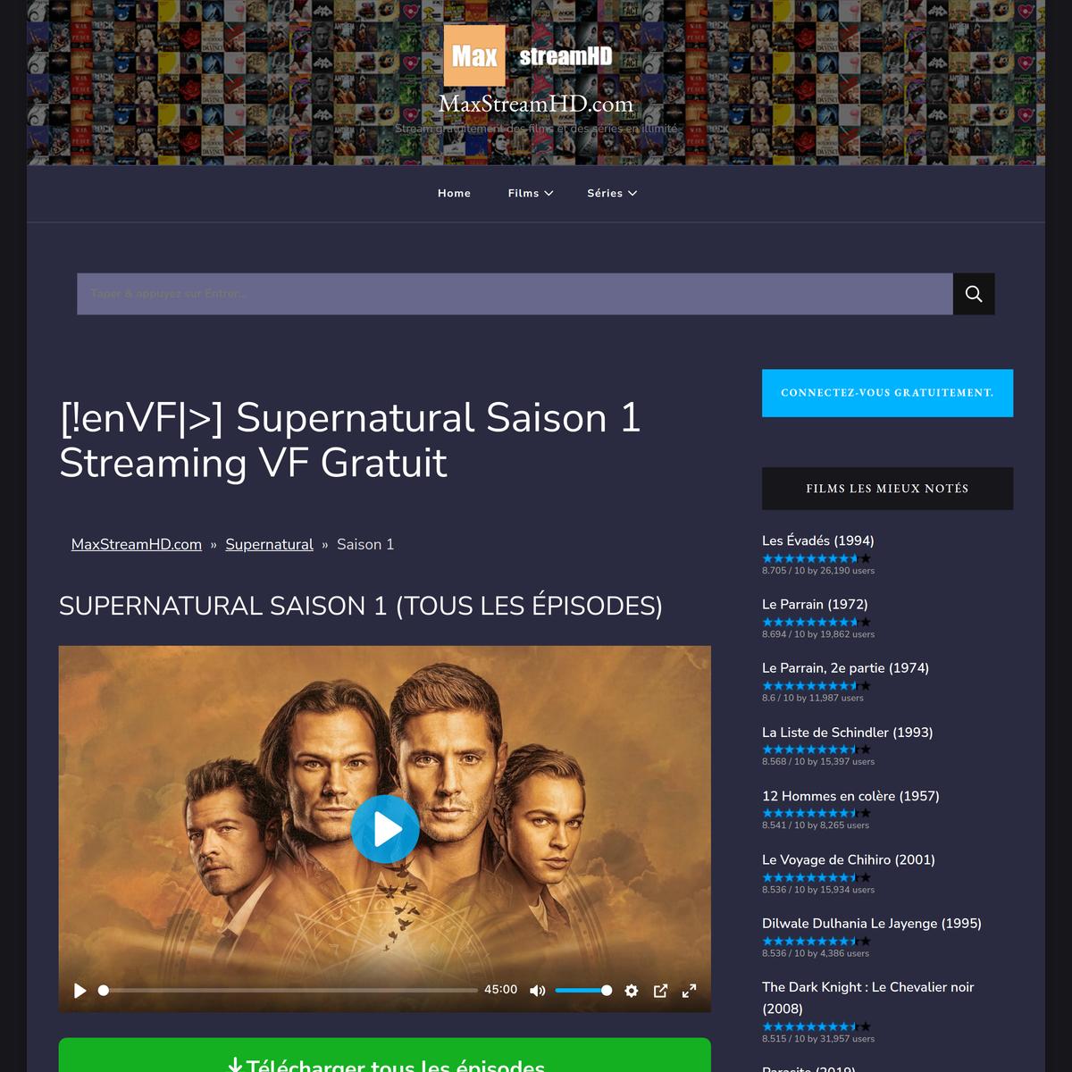 VF™} ▷ Supernatural ❝saison 1 Serie Streaming Vf❞ | Are.na