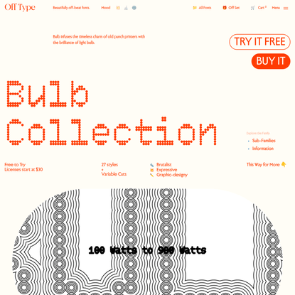 OT Bulb - Expressive and Graphic Dots - Free to try Font