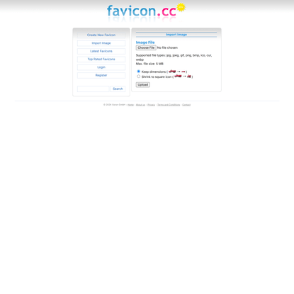 Import Image - favicon.ico Generator
