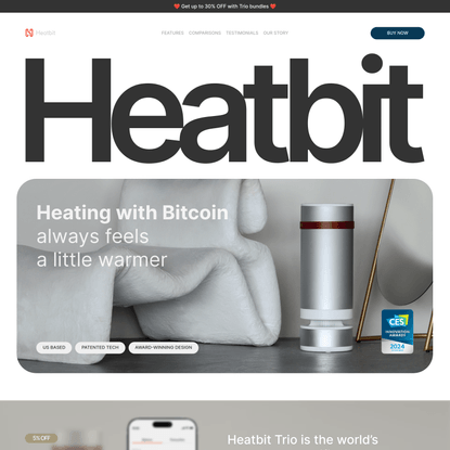 Heatbit: Bitcoin-mining heater | Best space heater & air purifier 2024
