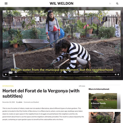 Hortet del Forat de la Vergonya (with subtitles) - Wil Weldon