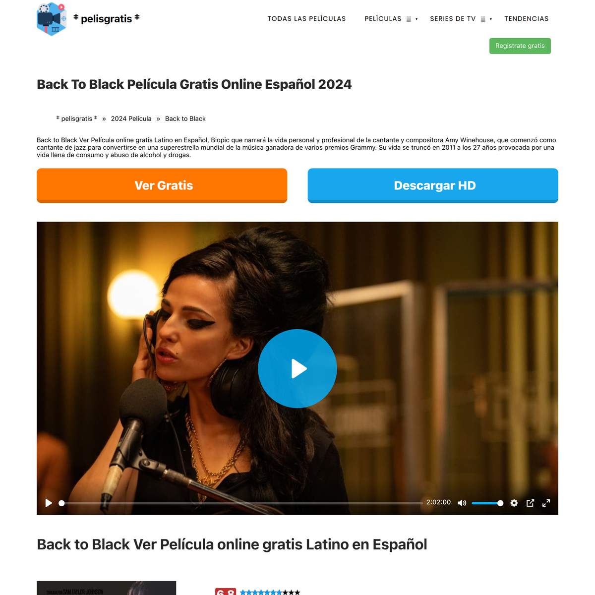 Ver!~Back To Black Película Completa online Español Gratis | Are.na