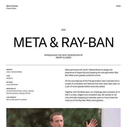 Meta & Ray-Ban – Marco Almeida