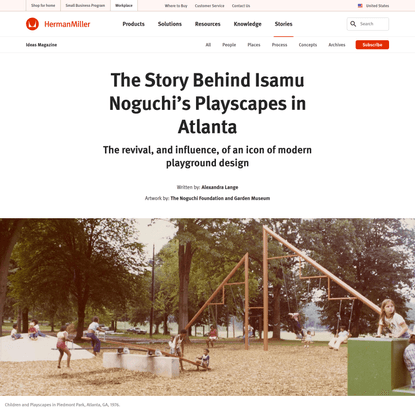 The Story Behind Isamu Noguchi’s Playscapes in Atlanta