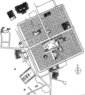 Roman military town gridplan
