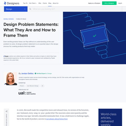 Design Problem Statements – What They Are and How to Frame Them | Toptal®