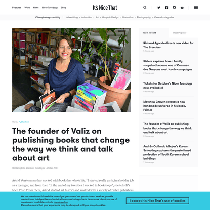 The founder of Valiz on publishing books that change the way we think and talk about art