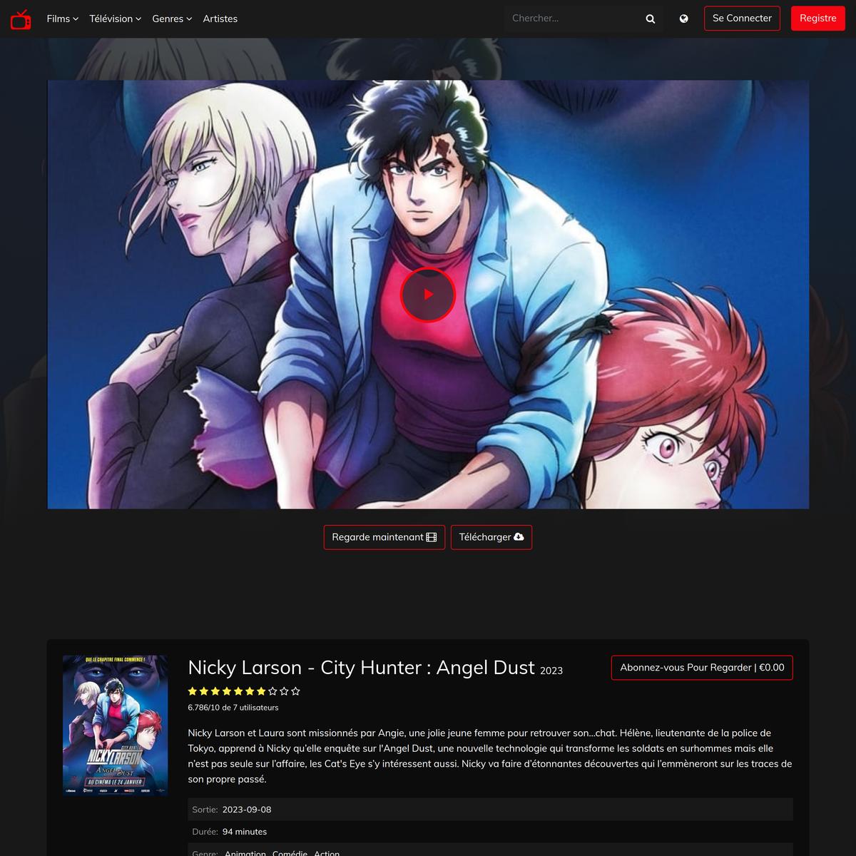 𝐕𝐎𝐈𝐑,!! — Nicky Larson - City Hunter : Angel Dust en Streaming-VF en  Français, 𝐂𝐎𝐌𝐏𝐋𝐄𝐓 𝐕𝐎𝐒𝐓𝐅𝐑 | Are.na