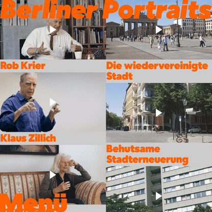 Berliner Portraits – Erzählungen zur Architektur der Stadt