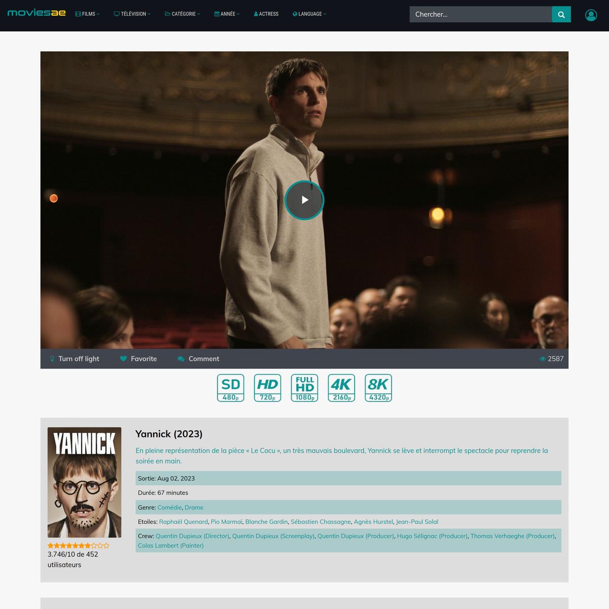 Voir☆Films]— Yannick (Film Complet)en Streaming VF!GRATUITEMENT | Are.na