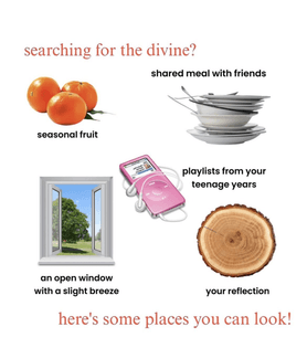 searching for the divine?