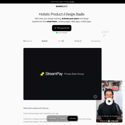 Shapeshyft - Product & Design Studio | Websites | Mobile Apps | Web Apps