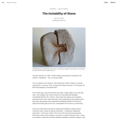 The Instability of Stone | Are.na Editorial