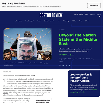 Beyond the Nation State in the Middle East - Boston Review