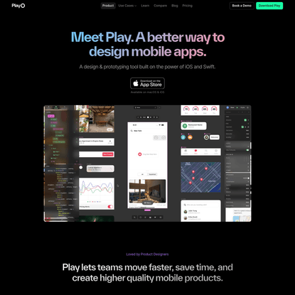 Play · Design mobile apps with the power of iOS & SwiftUI