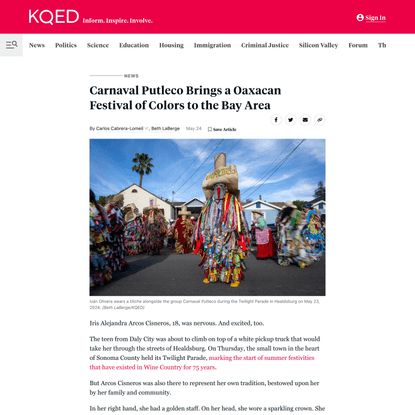 Carnaval Putleco Brings a Oaxacan Festival of Colors to the Bay Area | KQED