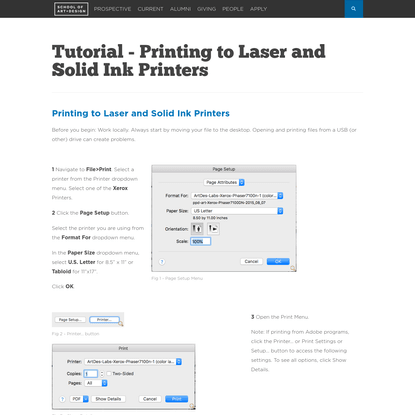 Tutorial - Printing to Laser and Solid Ink Printers