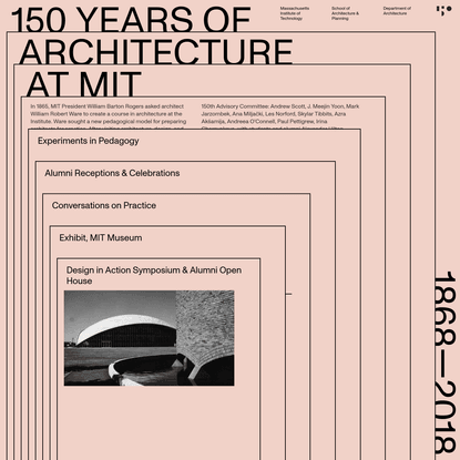 150 Years of Architecture at MIT | MIT Architecture