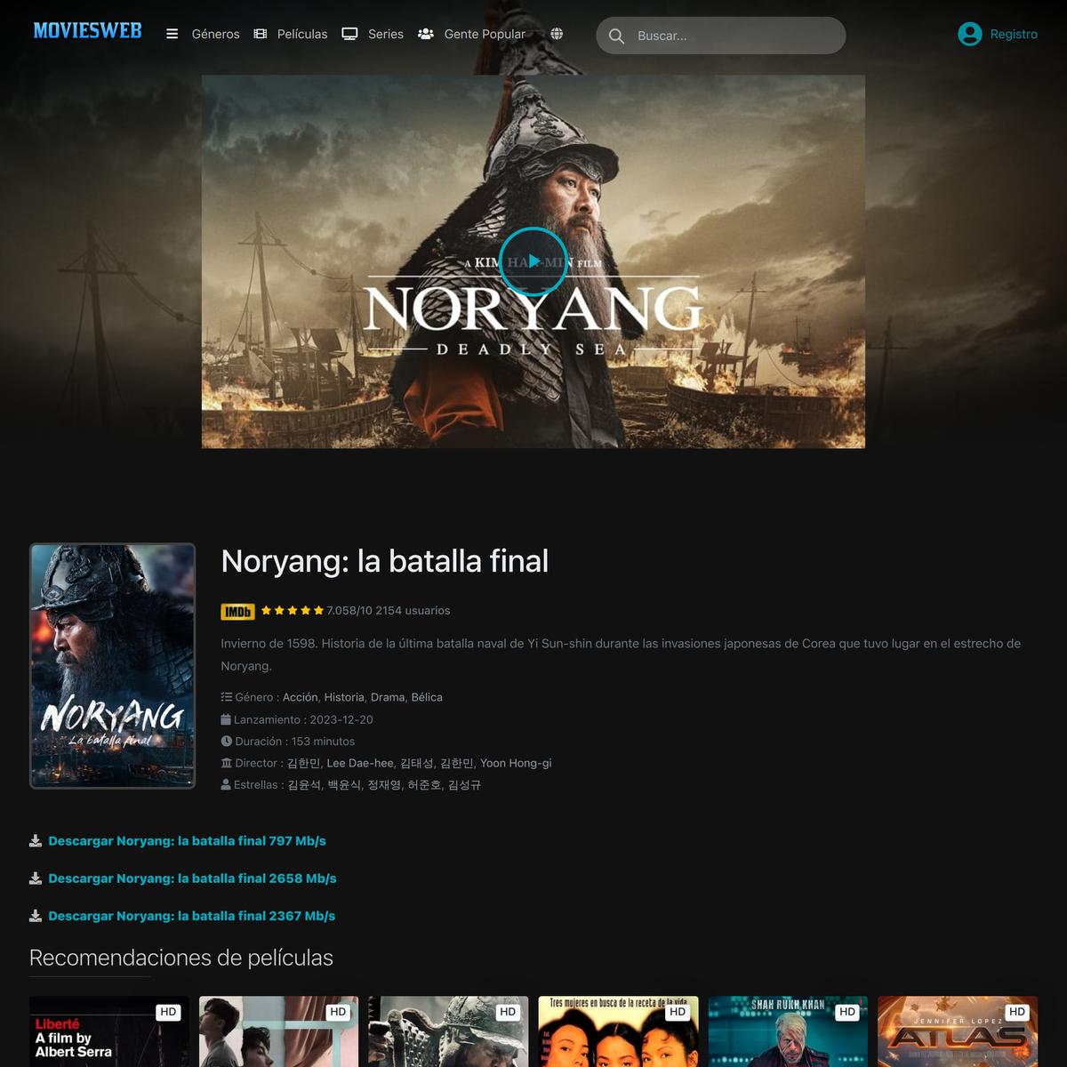 PelisPlus-VER! *Noryang: la batalla final PELÍCULA COMPLETA ONLINE en  Español y Latino | Are.na