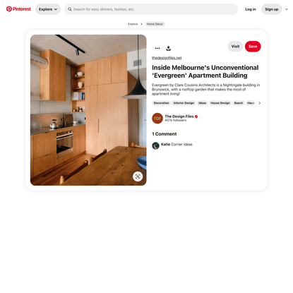 Inside Melbourne’s Unconventional ‘Evergreen’ Apartment Building | Kitchen design trends, Funky kitchen, 1960s interior design