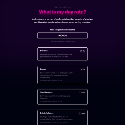 What is my day rate?