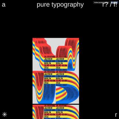 pure typography