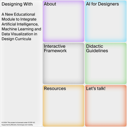 Designing With: A New Educational Module to Integrate Artificial Intelligence and Machine Learning in Design Curricula