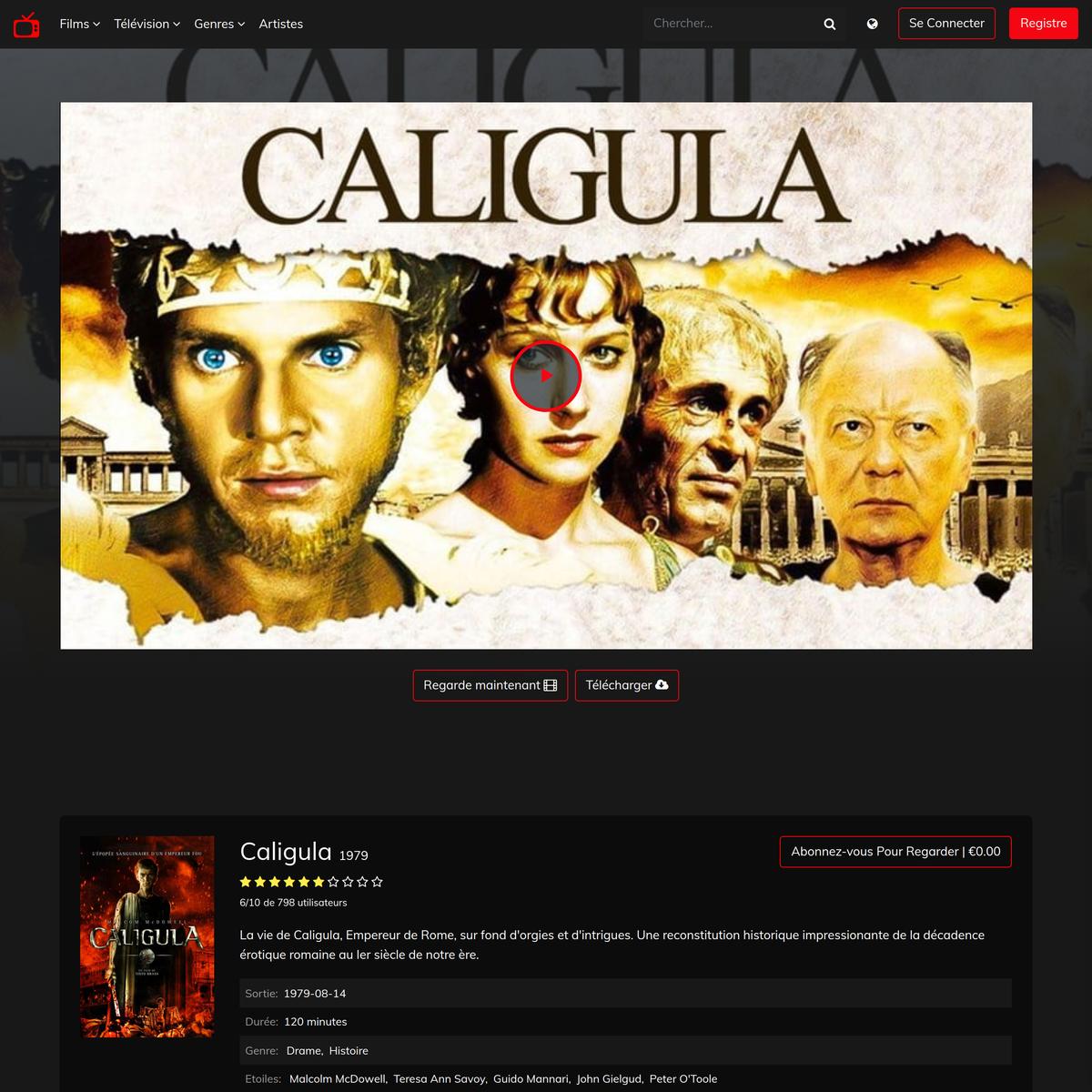 VOIR]!!— Caligula Streaming Gratuit HD VF Complet [FR!] ou VOSTFR | Are.na