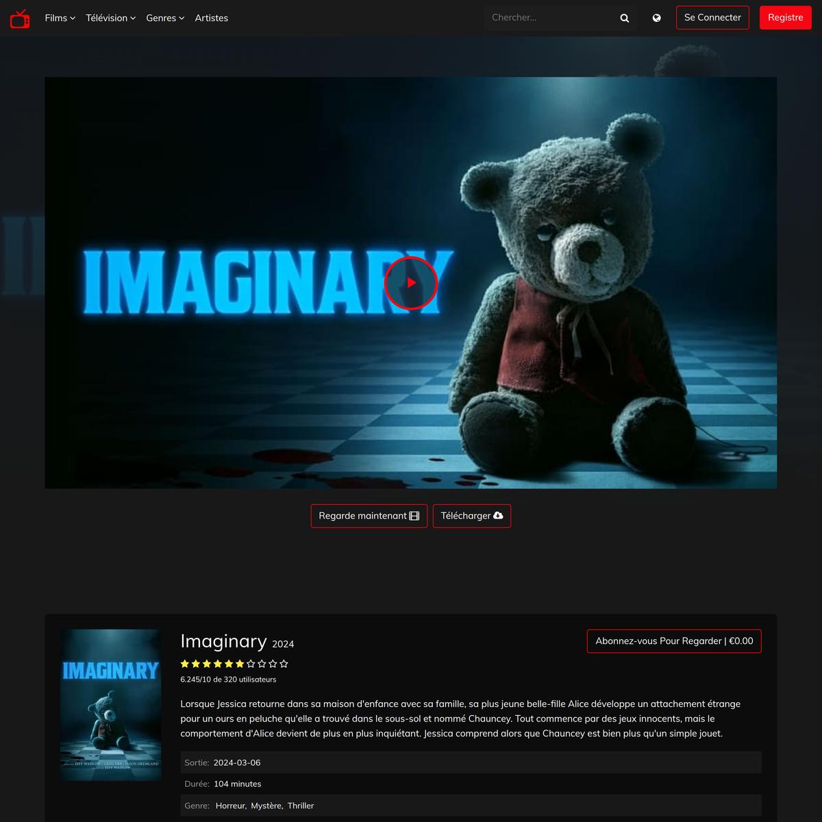 VOIR]!!— Imaginary Streaming Gratuit HD VF Complet [FR!] ou VOSTFR | Are.na