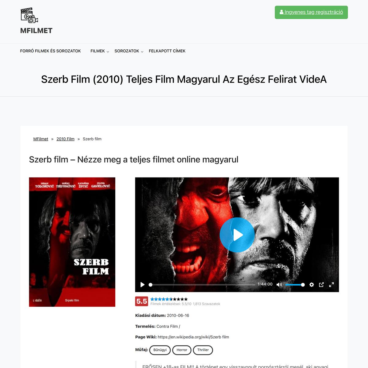 Videa~ A Szerb] Teljes film Magyarul Online | Are.na